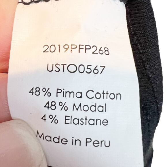 Universal Standard Ashley cap sleeve tee Size 3XS 2-4 Black - Picture 8 of 10